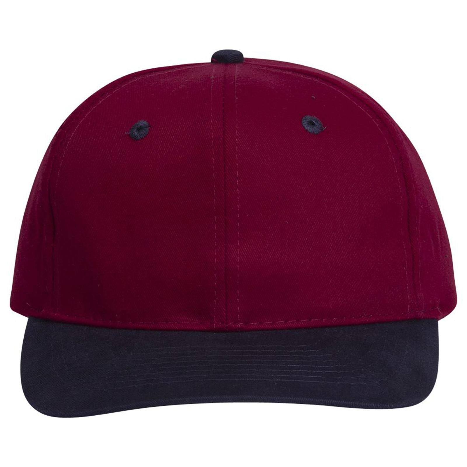 Right View of 0419 - Nvy/Burg.Marn OTTO CAP 6 Panel Mid Profile Baseball Cap