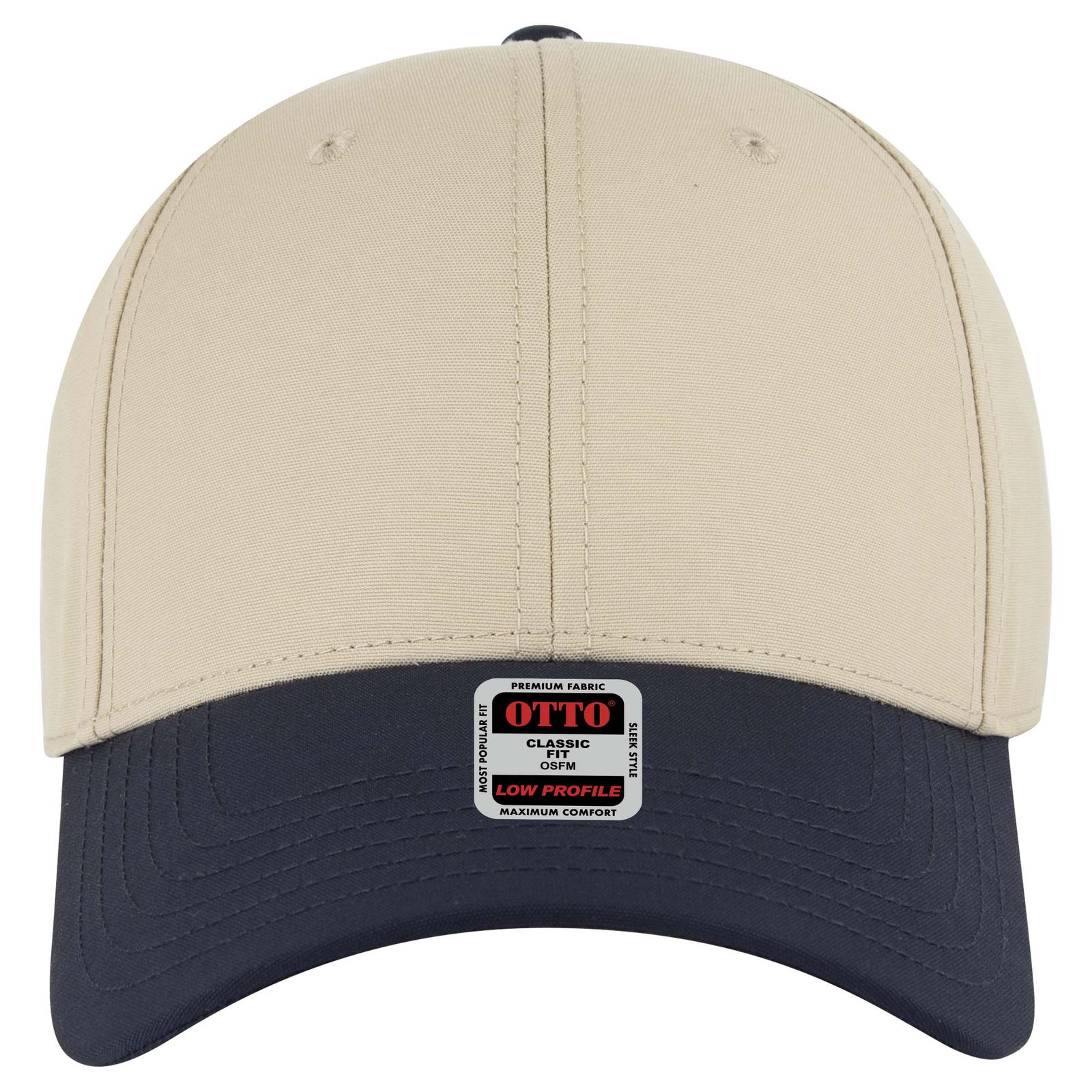 Right View of 043232B - Nvy/Khk/Khk OTTO CAP 6 Panel Low Profile Baseball Cap