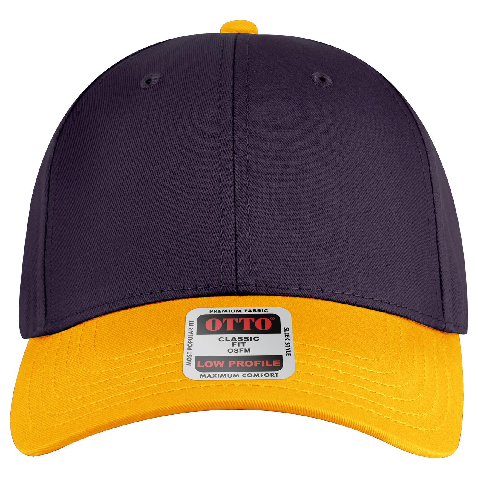 Right View of 061111 - Gld/Pur/Pur OTTO CAP 6 Panel Low Profile Baseball Cap