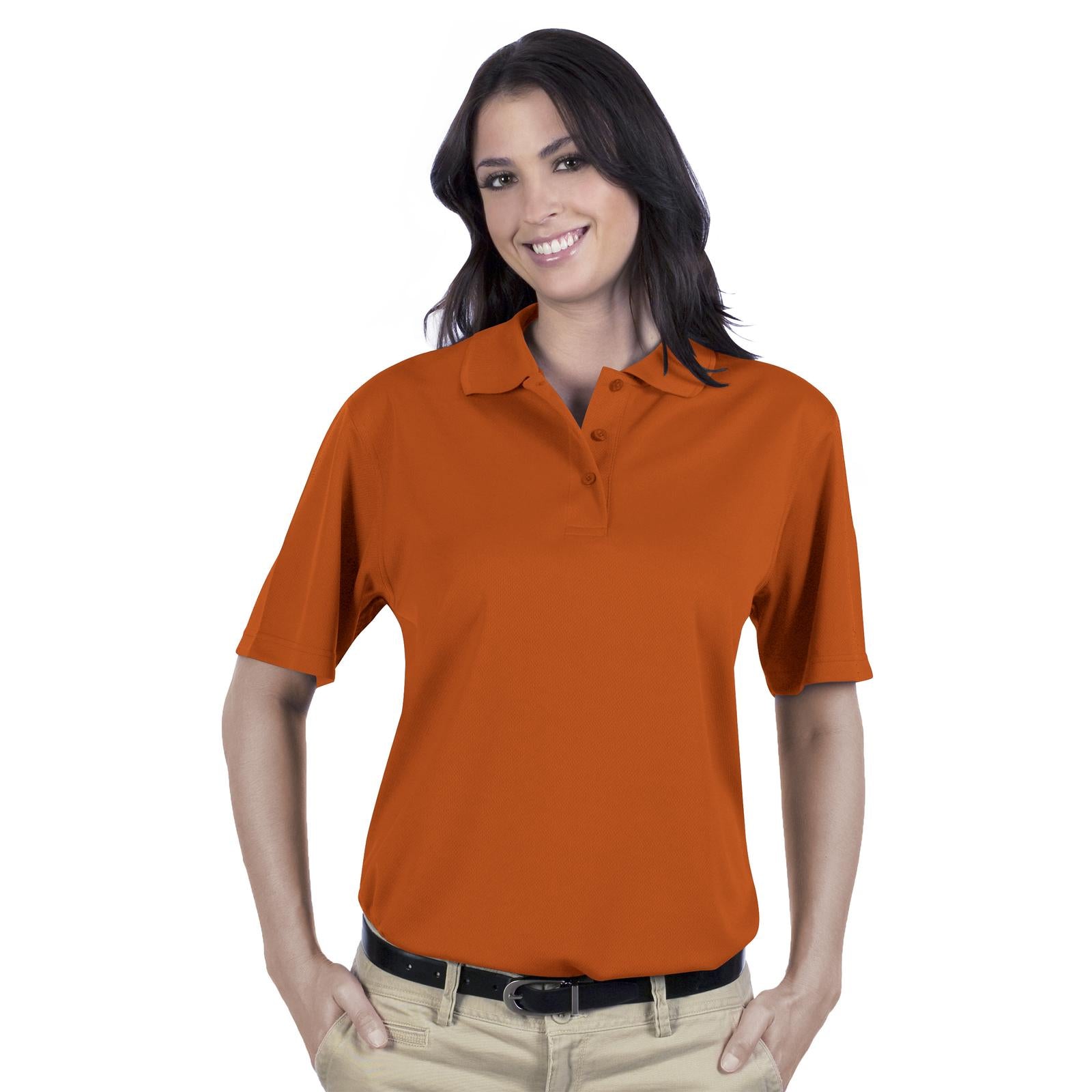 Front View of 065 - B. Orange OTTO Ladies' Performance Sport Shirt