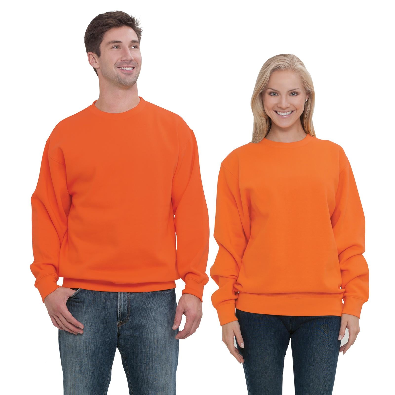 Front View of 065 - B. Orange OTTO Unisex Classic Crewneck Sweatshirt