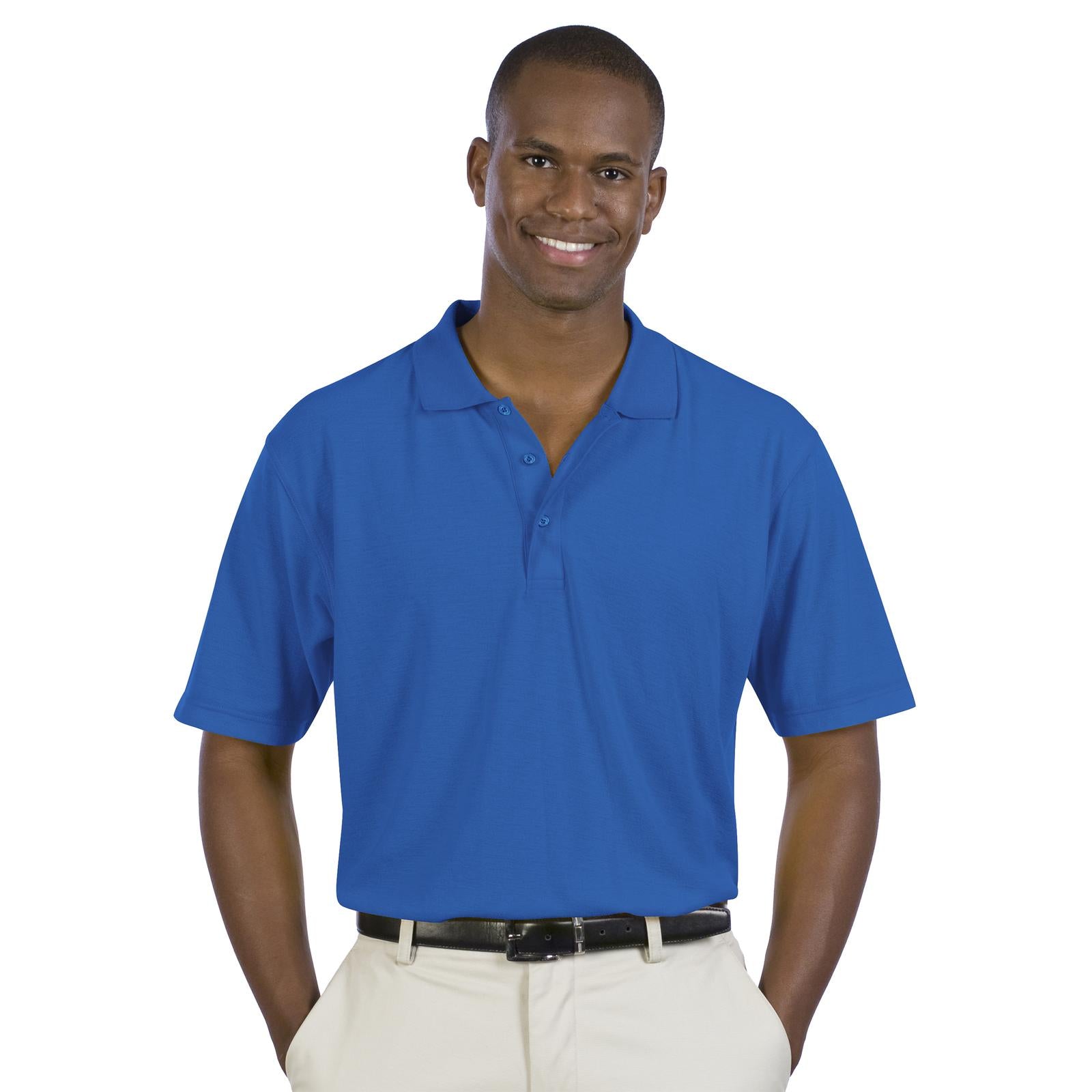 Front View of 073 - Lt. Royal OTTO Men's Comfortable Sport Shirt