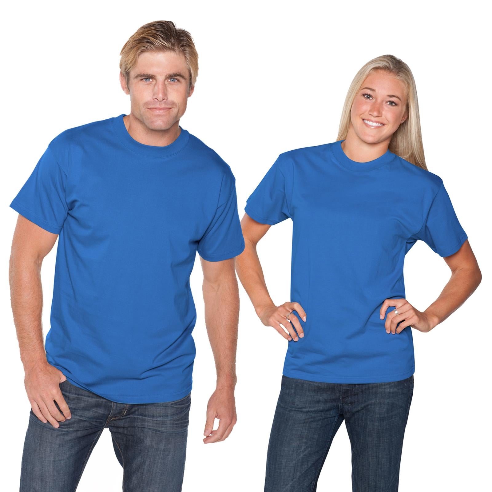 Front View of 073 - Lt. Royal OTTO Unisex Heavyweight Comfy Tee T-Shirt