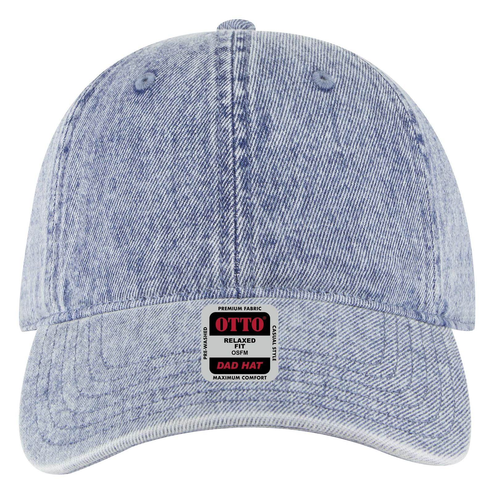 Right View of 075D - Lt. Blue OTTO CAP 6 Panel Low Profile Dad Hat