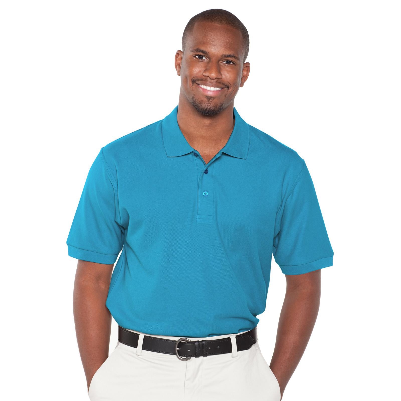 Front View of 076 - Calif. Blue OTTO Men's Premium Sport Shirt
