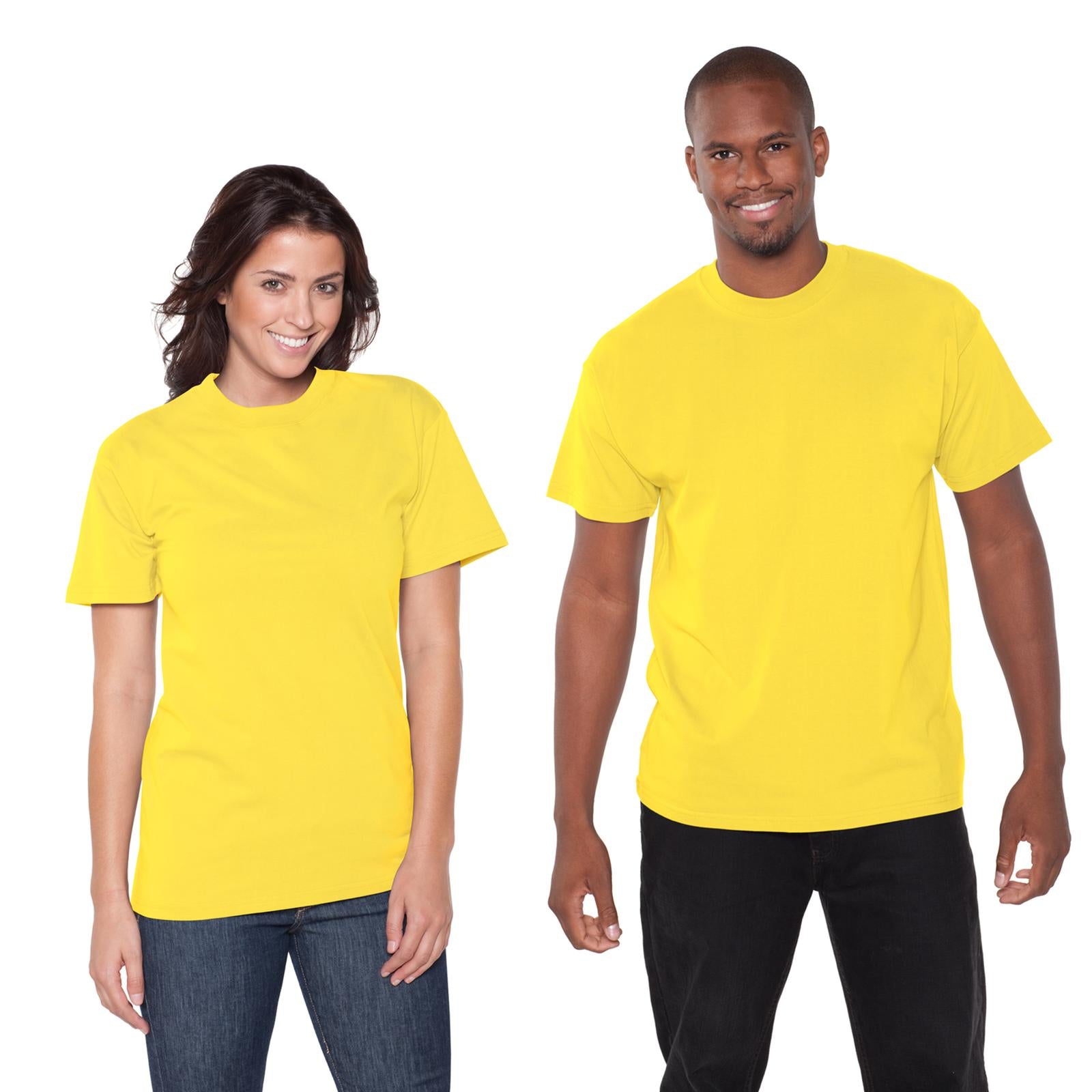 Front View of 078 - Maize OTTO Unisex Heavyweight Comfy Tee T-Shirt