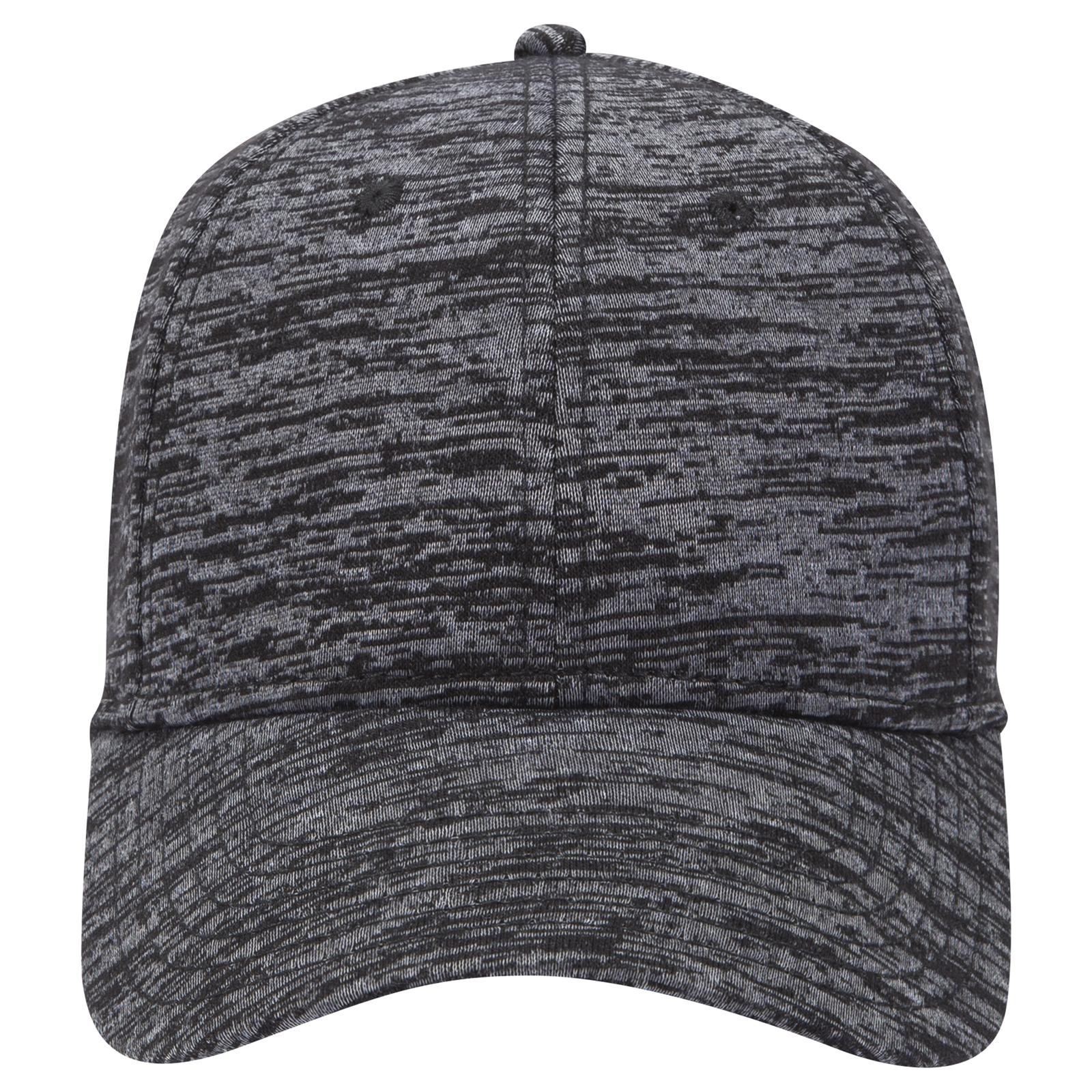 Right View of 080 - Heath. Black OTTO CAP 6 Panel Low Profile Baseball Cap