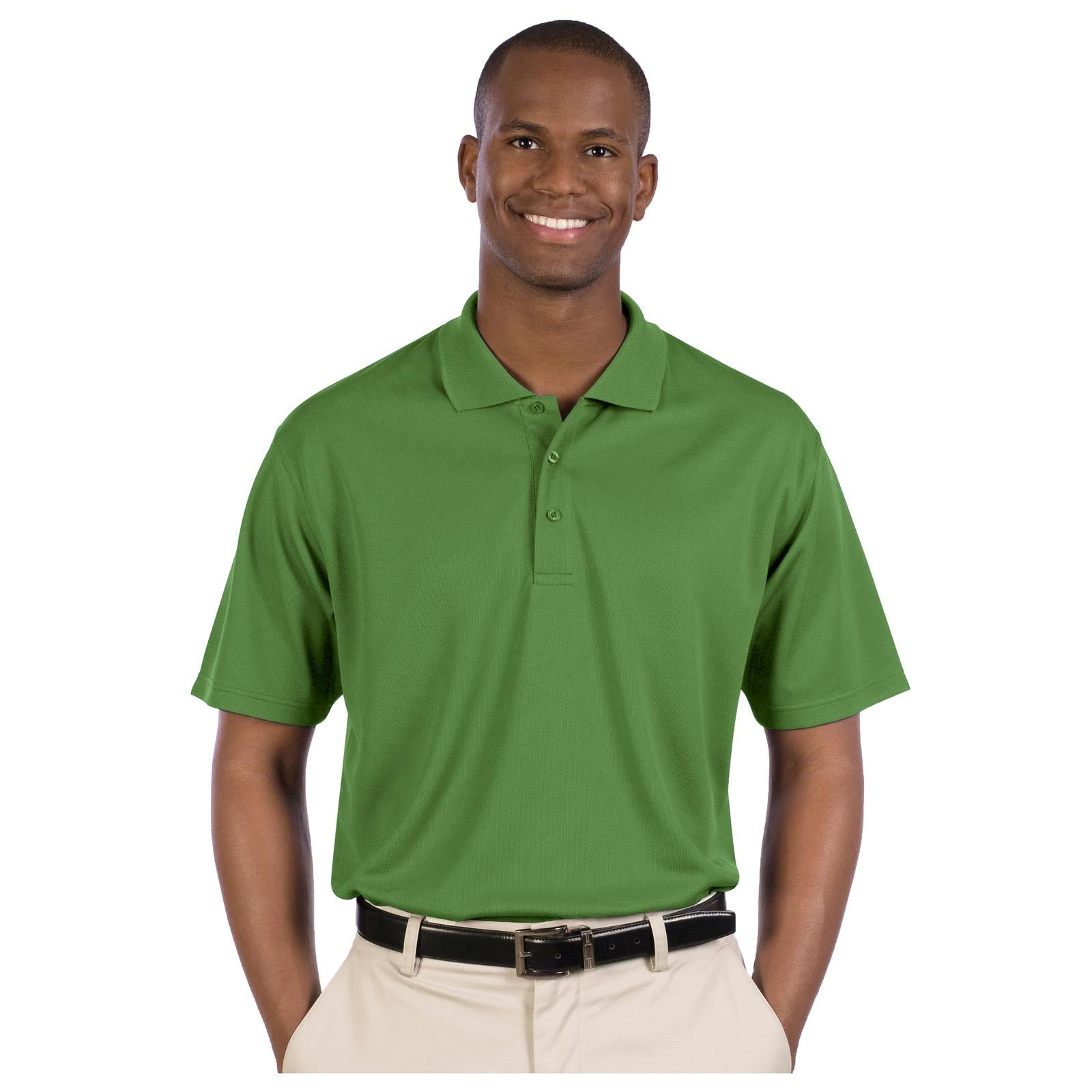 Front View of 091 - Cactus Green OTTO Men's Performance Sport Shirt