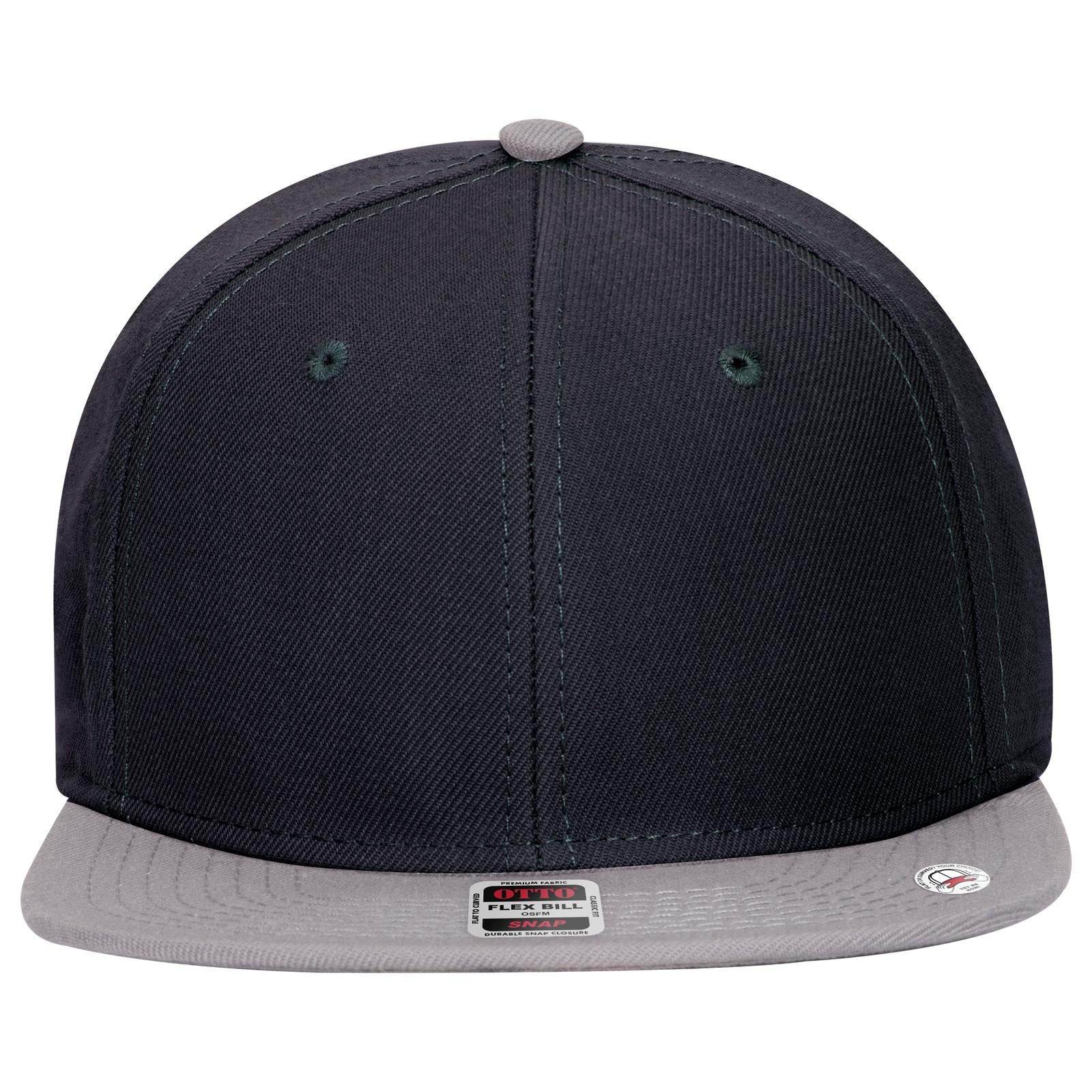 Right View of 140404 - Gry/Nvy/Nvy OTTO CAP "OTTO SNAP" 6 Panel Pro Style Snapback Hat