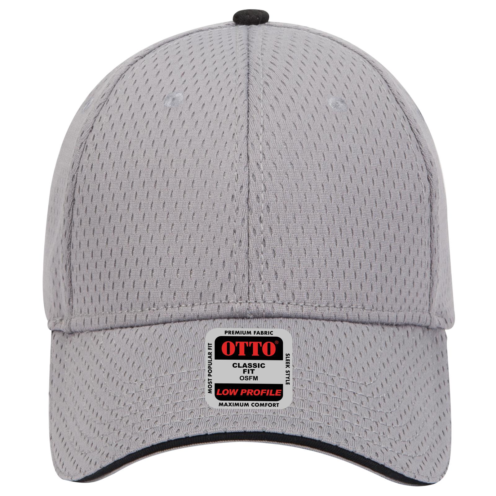 Right View of 141403 - Gry/Gry/Blk OTTO CAP 6 Panel Low Profile Baseball Cap