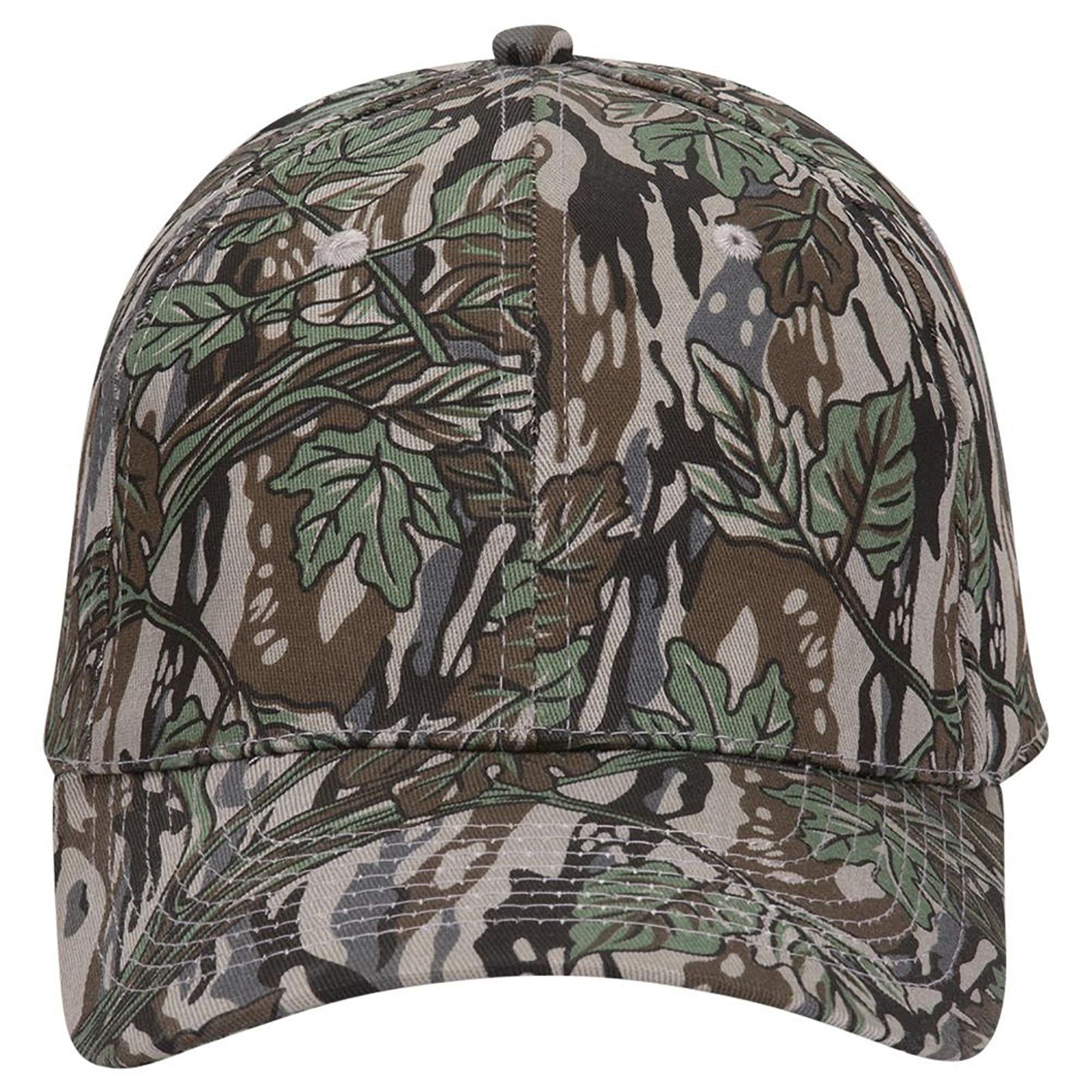 Right View of 1417 - Gry/Dk.Grn OTTO CAP "OTTO FLEX" Fitted Camouflage 6 Panel Low Profile Baseball Cap
