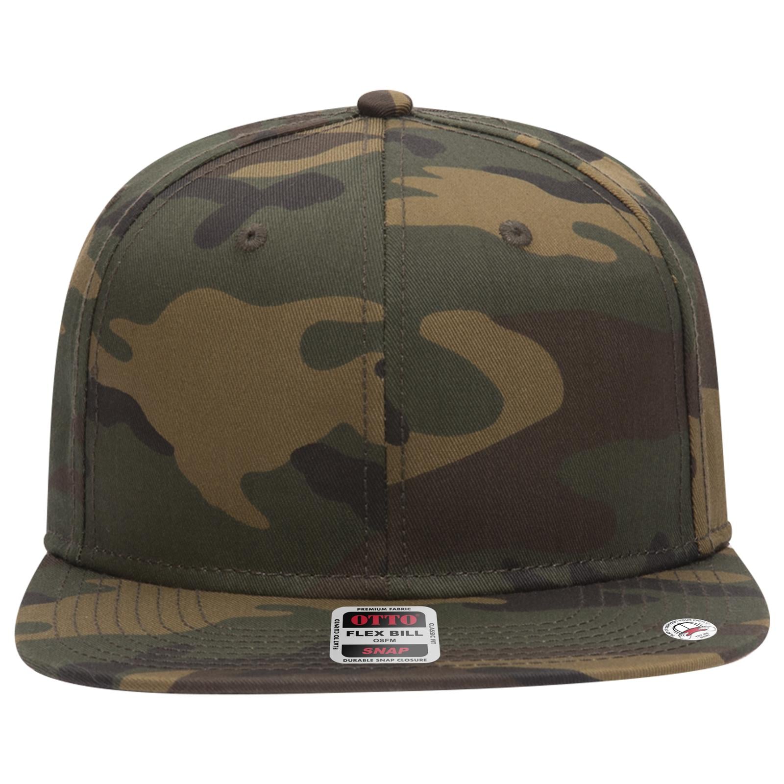 Right View of 1707B - Dk.Grn/Brn OTTO CAP “OTTO SNAP” 6 Panel Pro Style Snapback Hat