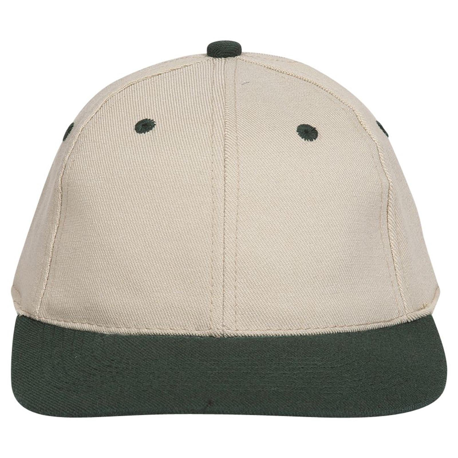 Right View of 1732 - Dk.Grn/Kha OTTO CAP "OTTO FLEX" Fitted 6 Panel Low Profile Baseball Cap