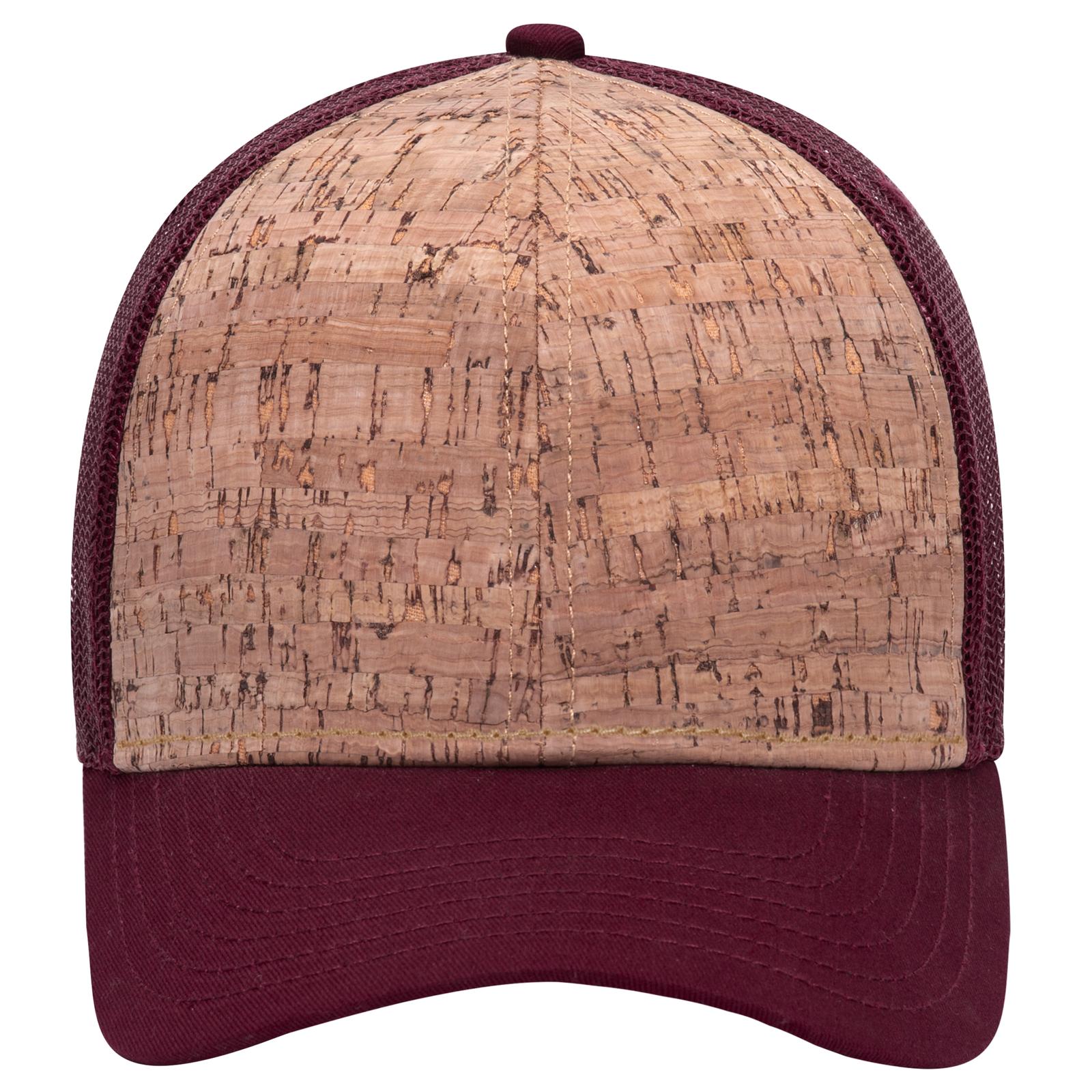 Right View of 1911219 - Bg Mrn/Crk/Bg Mrn OTTO CAP 6 Panel Low Profile Mesh Back Trucker Hat