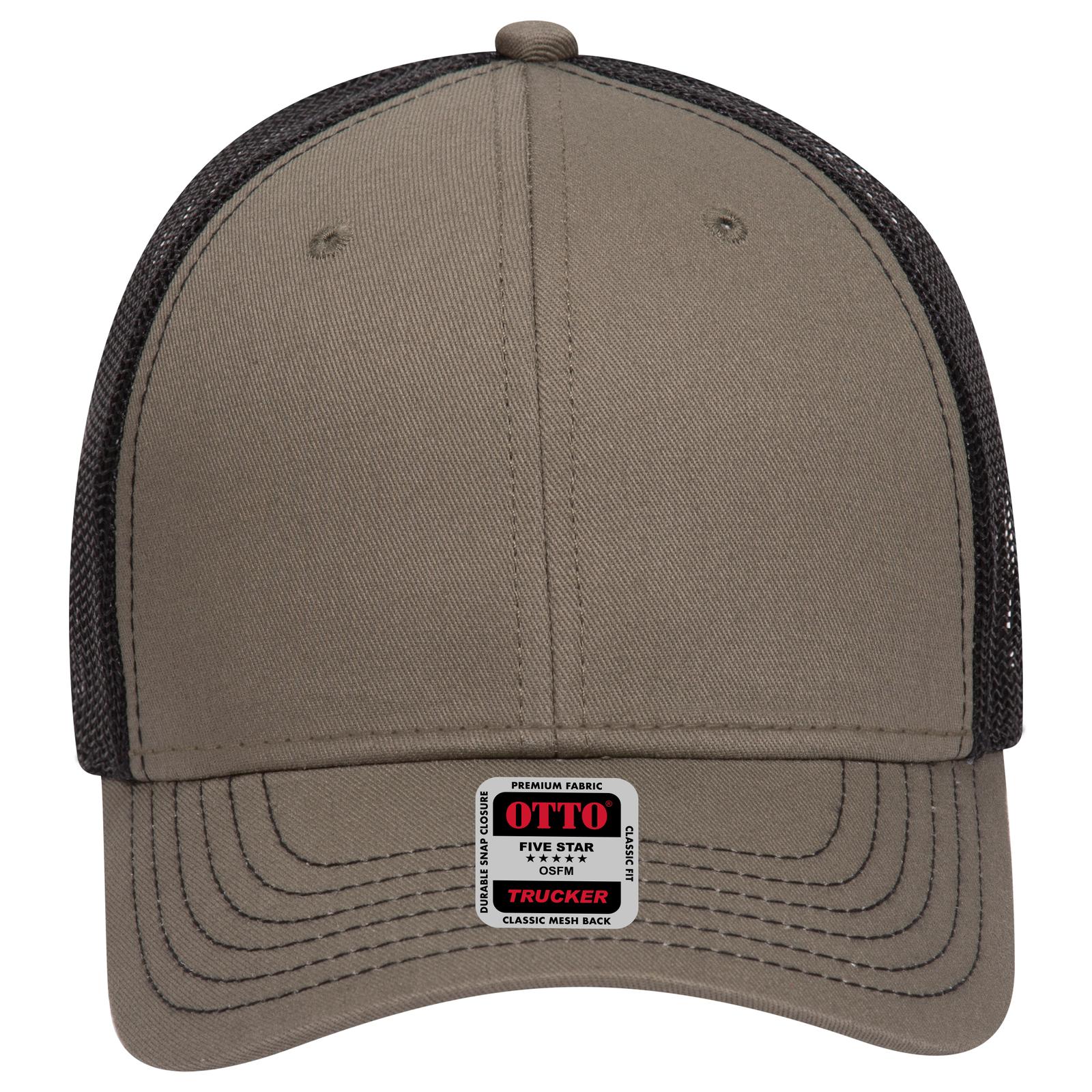 Right View of 212103 - Ol.Grn/Ol.Grn/Blk OTTO CAP 6 Panel Low Profile Mesh Back Trucker Hat