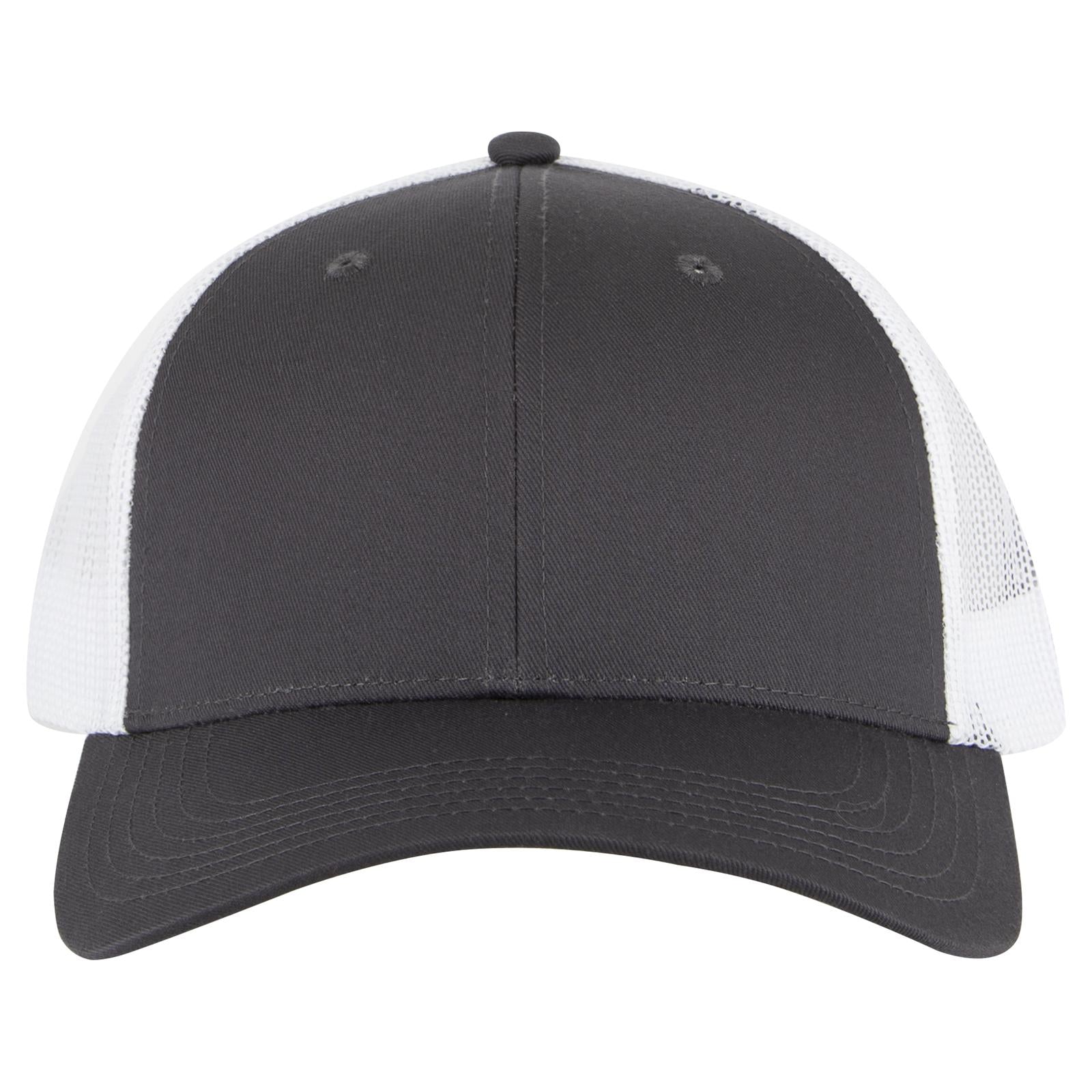 Right View of 252516 - Ch.Gry/Ch.Gry/Wht OTTO CAP 6 Panel Low Profile Mesh Back Trucker Hat