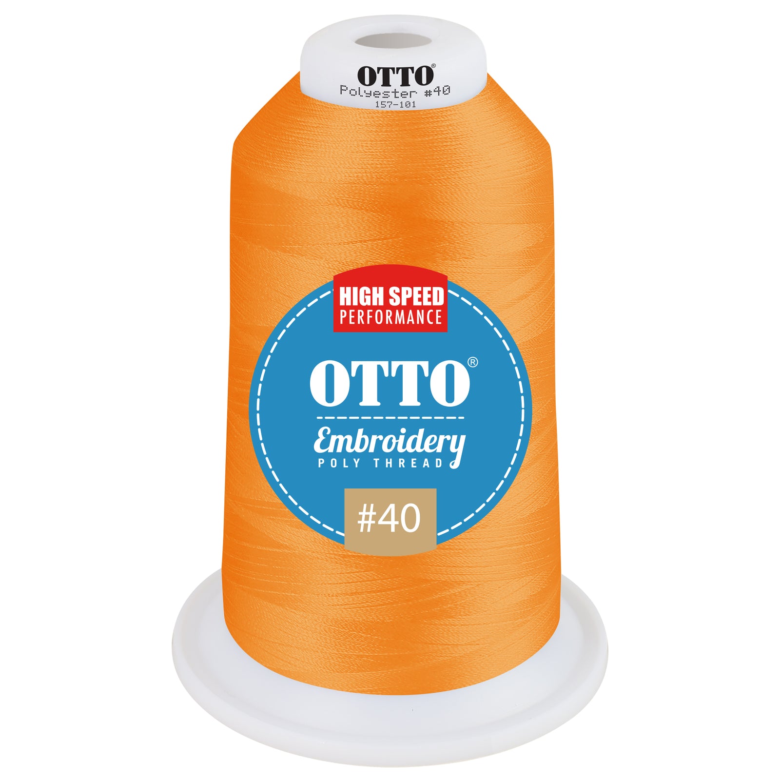 Front View of 3144 - Thread 3144 OTTO Embroidery Poly Thread #40 5,500 yd. King Cone