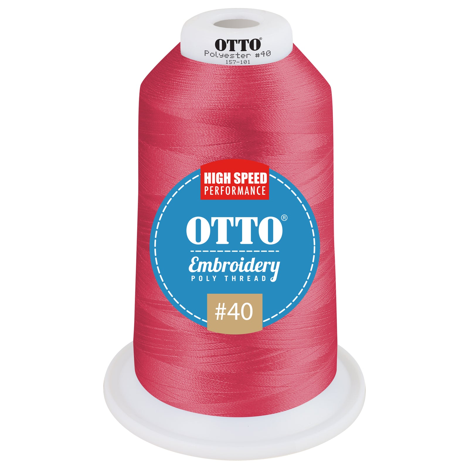 Front View of 3201 - Thread 3201 OTTO Embroidery Poly Thread #40 5,500 yd. King Cone