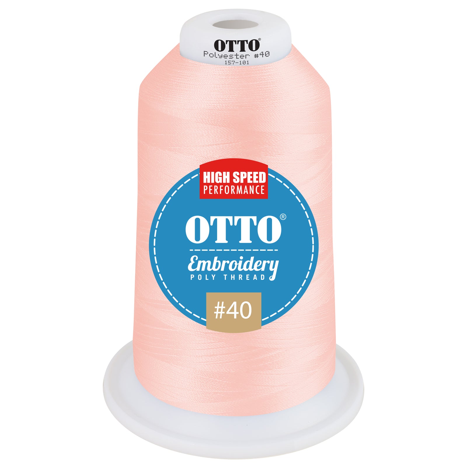 Front View of 3489 - Thread 3489 OTTO Embroidery Poly Thread #40 5,500 yd. King Cone