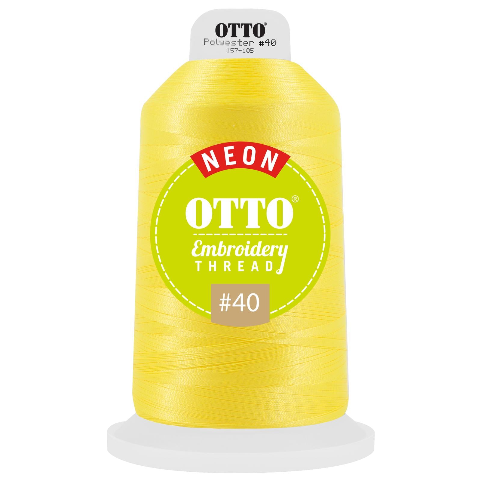 Front View of 3803 - Thread 3803 OTTO Embroidery Neon Thread #40 5,500 yd. King Cone