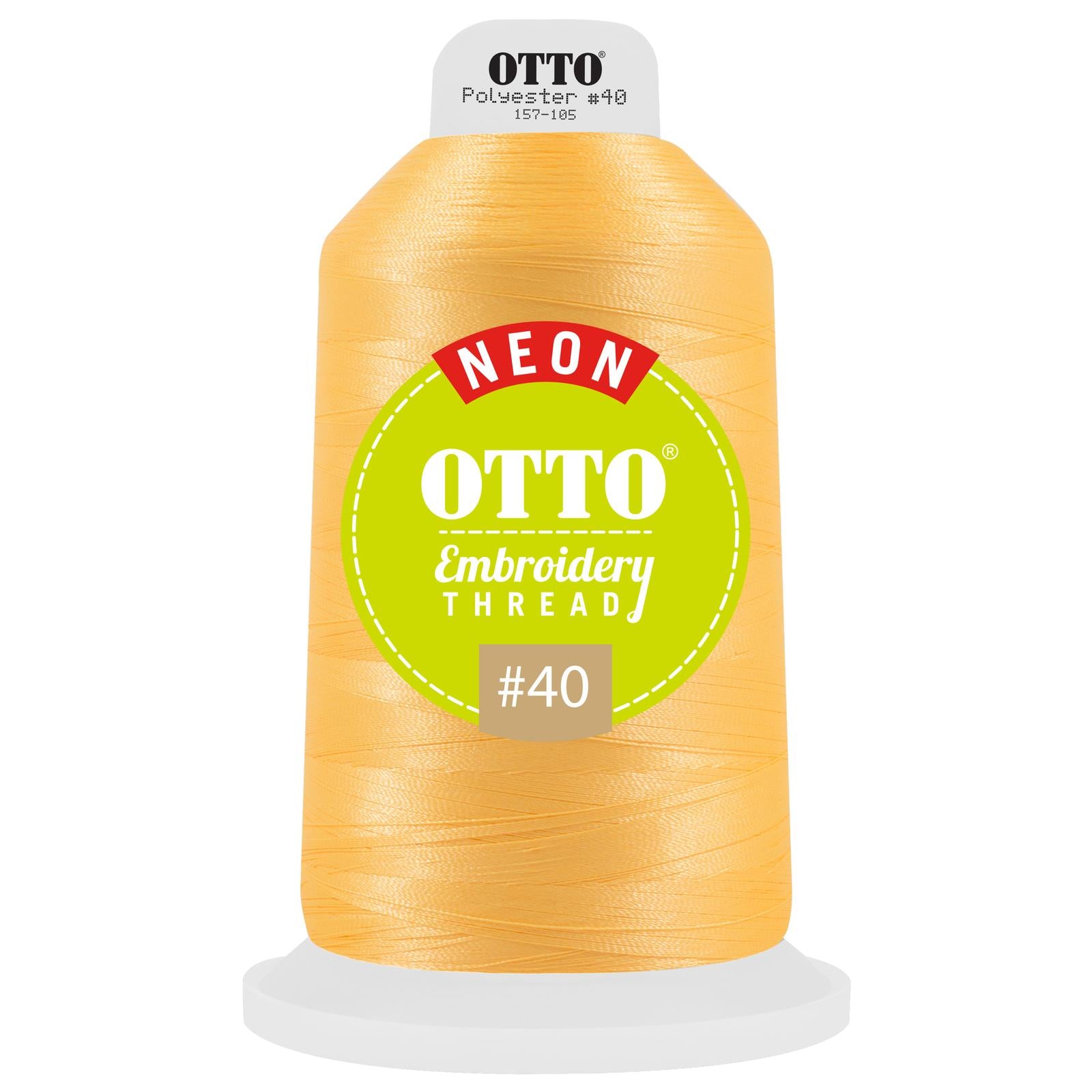 Front View of 3904 - Thread 3904 OTTO Embroidery Neon Thread #40 5,500 yd. King Cone