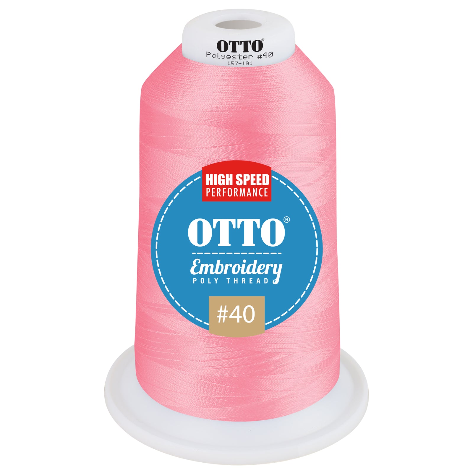 Front View of 41775 - Thread 41775 OTTO Embroidery Poly Thread #40 5,500 yd. King Cone