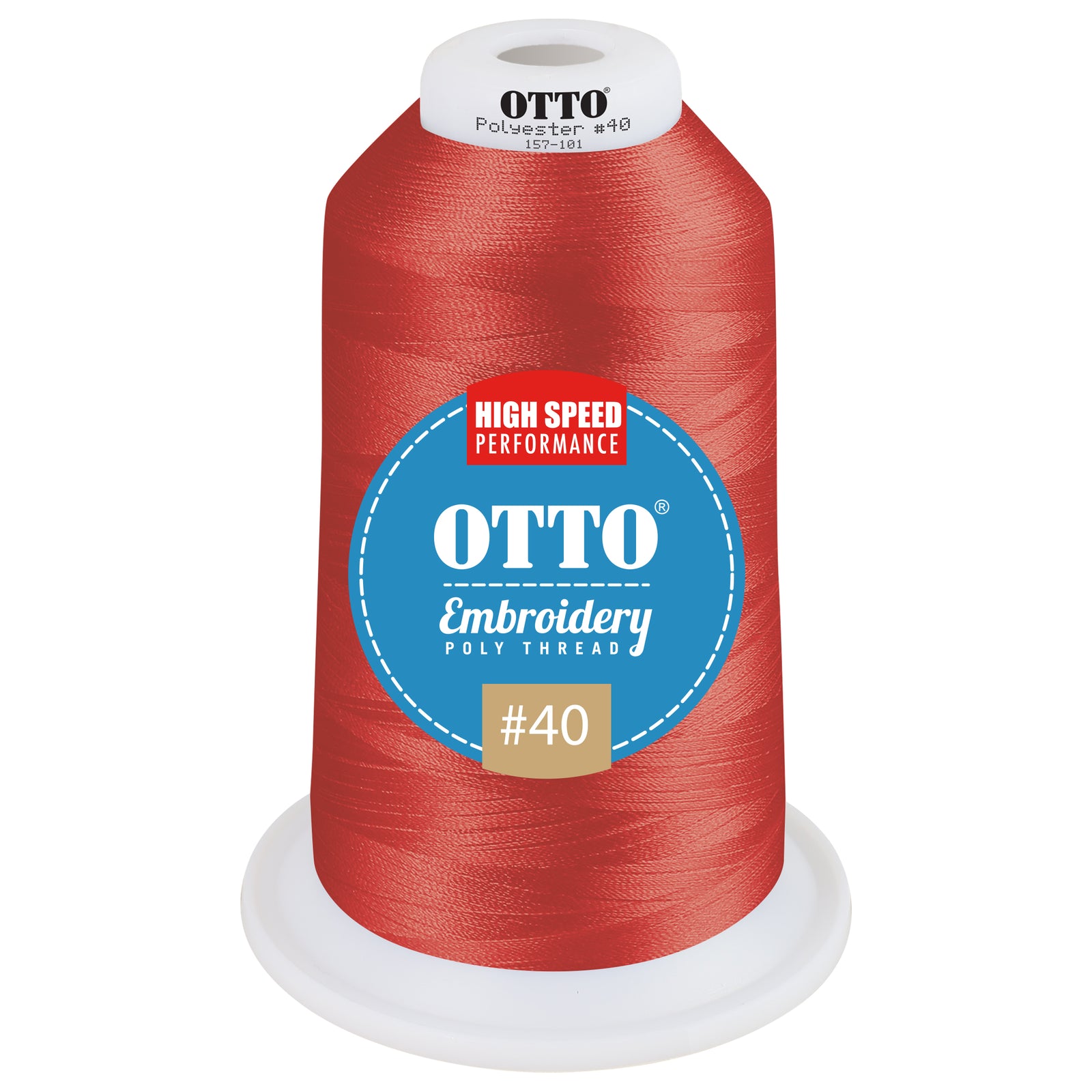 Front View of 41807 - Thread 41807 OTTO Embroidery Poly Thread #40 5,500 yd. King Cone