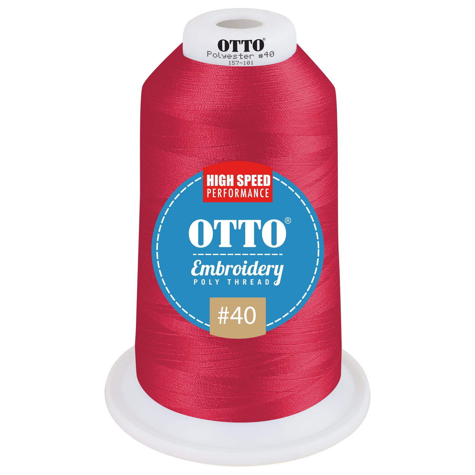 Front View of 41945 - Thread 41945 OTTO Embroidery Poly Thread #40 5,500 yd. King Cone