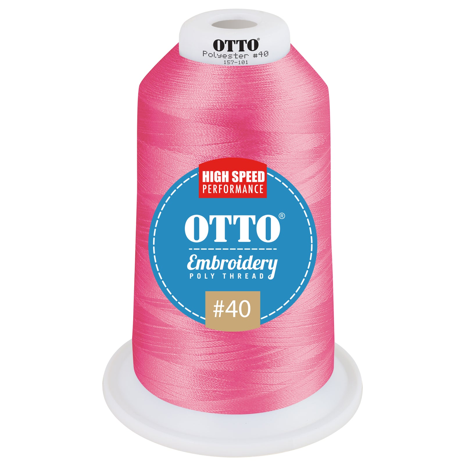 Front View of 42038 - Thread 42038 OTTO Embroidery Poly Thread #40 5,500 yd. King Cone