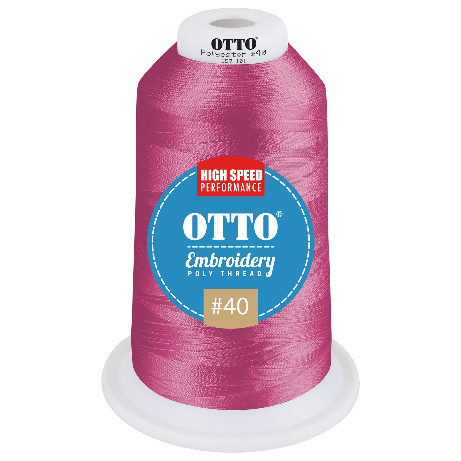 Front View of 42063 - Thread 42063 OTTO Embroidery Poly Thread #40 5,500 yd. King Cone
