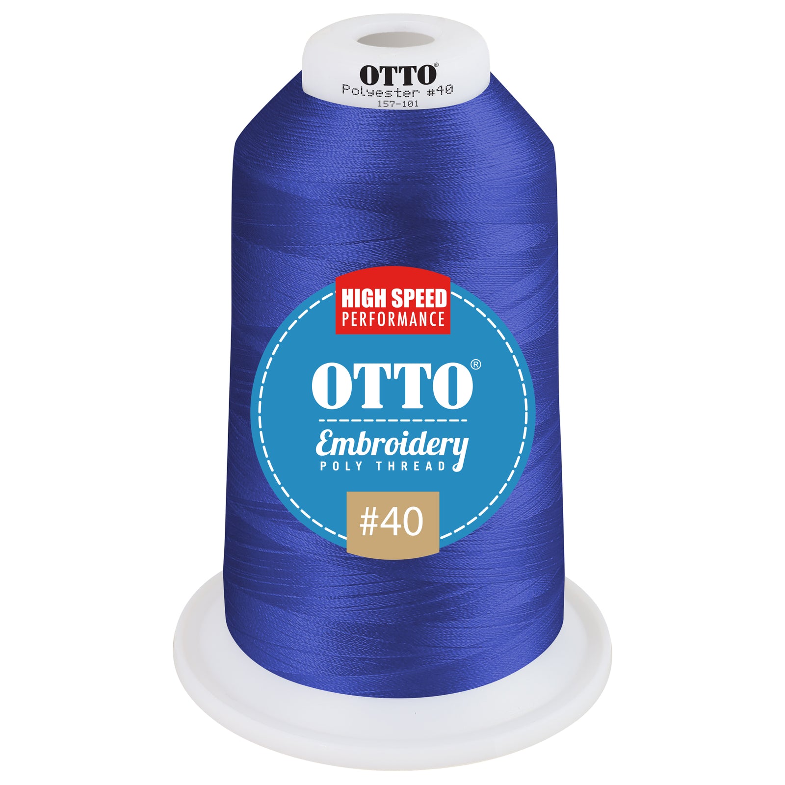 Front View of 42147 - Thread 42147 OTTO Embroidery Poly Thread #40 5,500 yd. King Cone