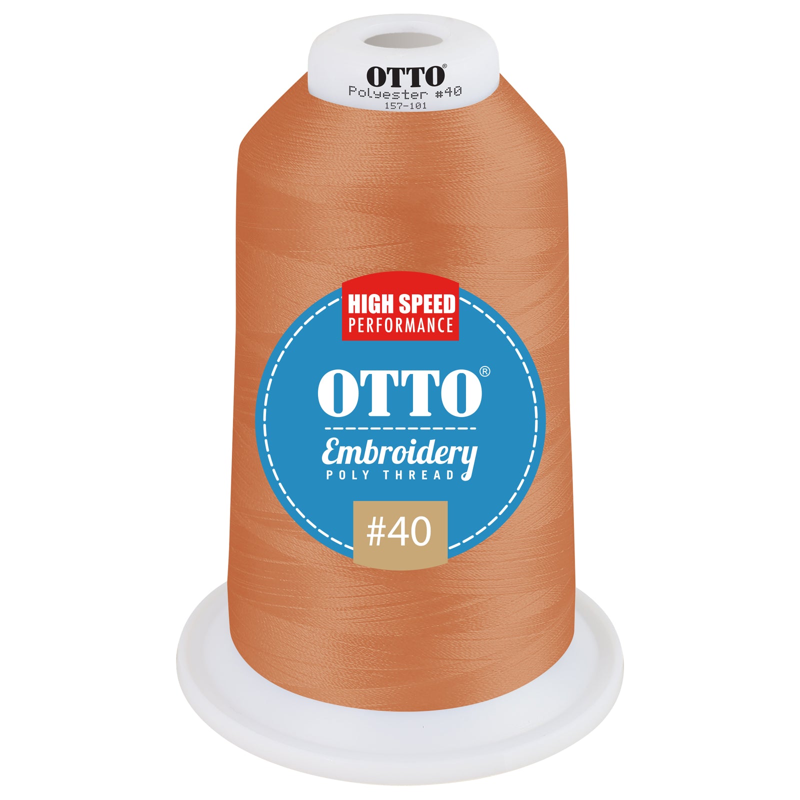 Front View of 48024 - Thread 48024 OTTO Embroidery Poly Thread #40 5,500 yd. King Cone