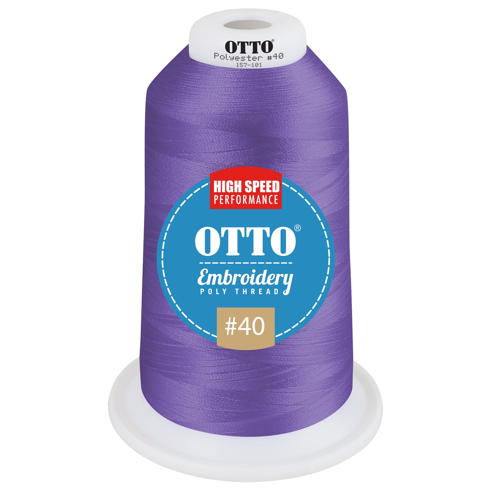 Front View of 48165 - Thread 48165 OTTO Embroidery Poly Thread #40 5,500 yd. King Cone