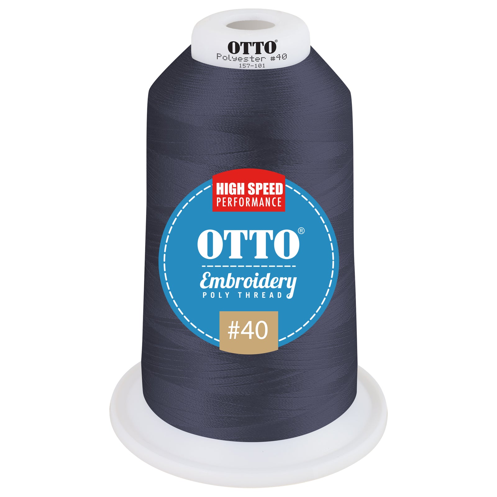 Front View of 48605 - Thread 48605 OTTO Embroidery Poly Thread #40 5,500 yd. King Cone