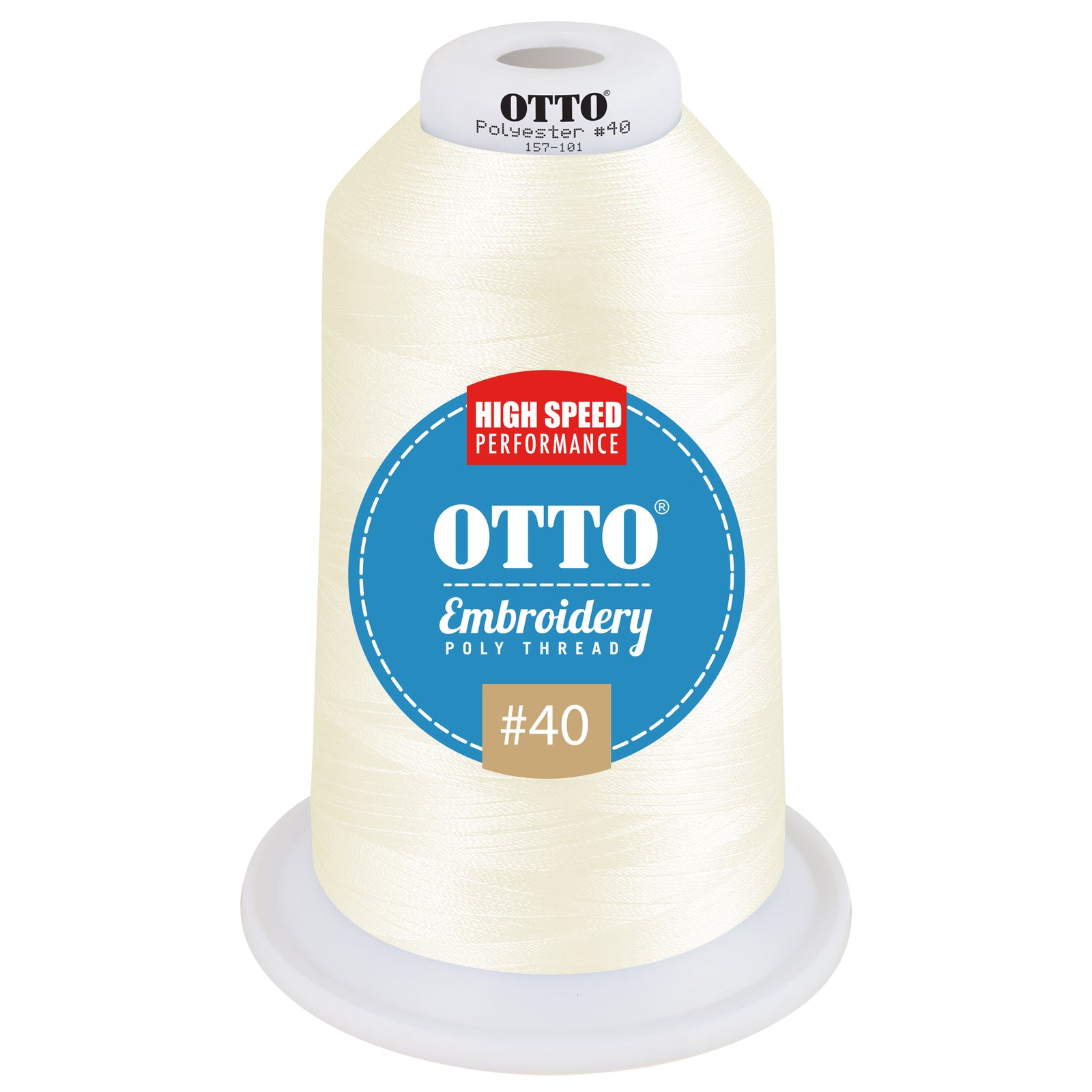 Front View of 49064 - Thread 49064 OTTO Embroidery Poly Thread #40 5,500 yd. King Cone