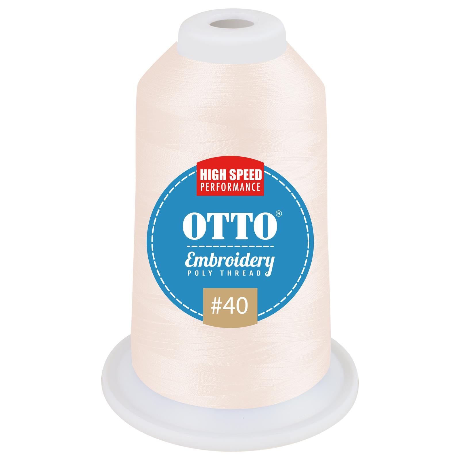 Front View of 49225 - Thread 49225 OTTO Embroidery Poly Thread #40 1,100 yd. Cone