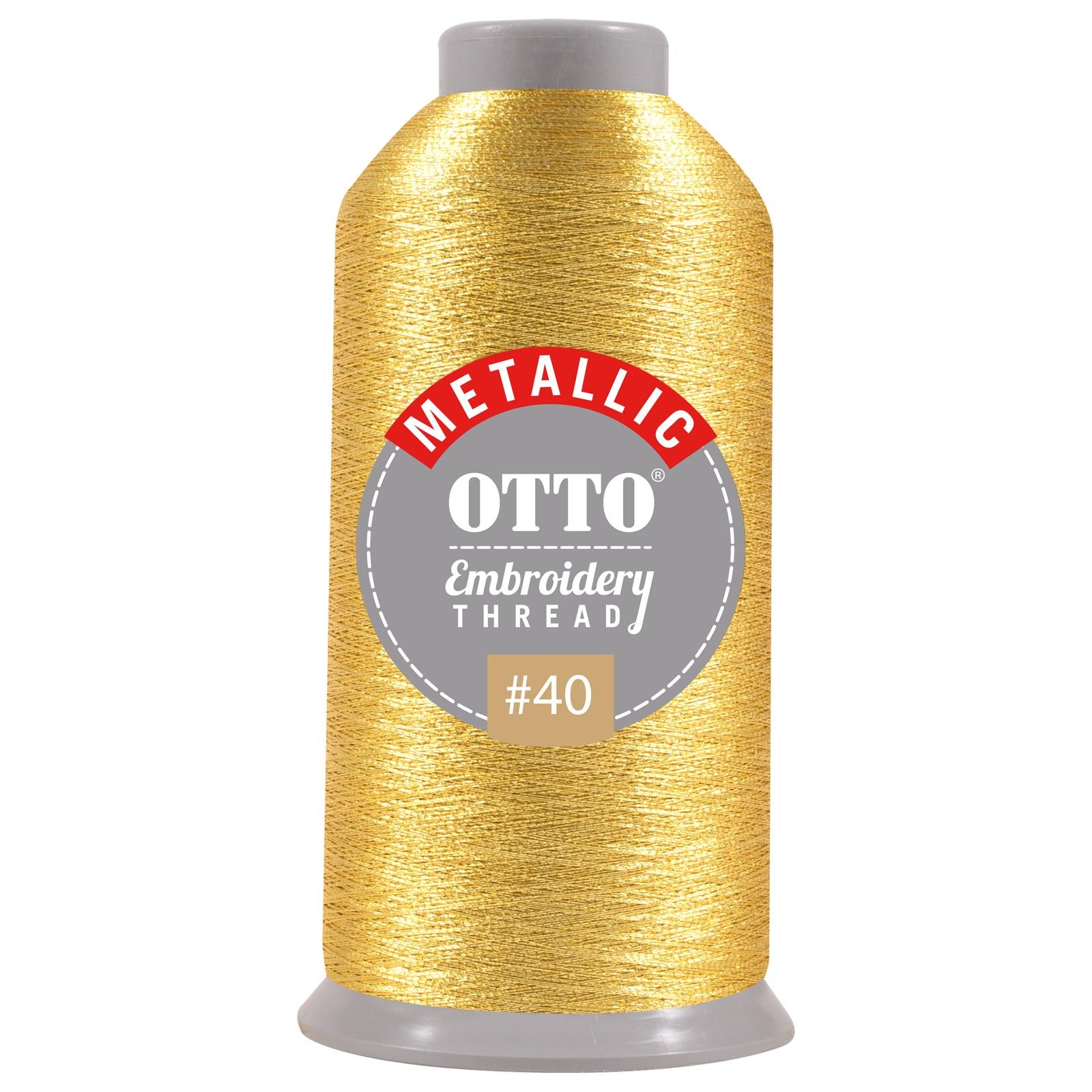 Front View of 705 - Thread 705 OTTO Embroidery Metallic Thread #40 3,300 yd. Cone