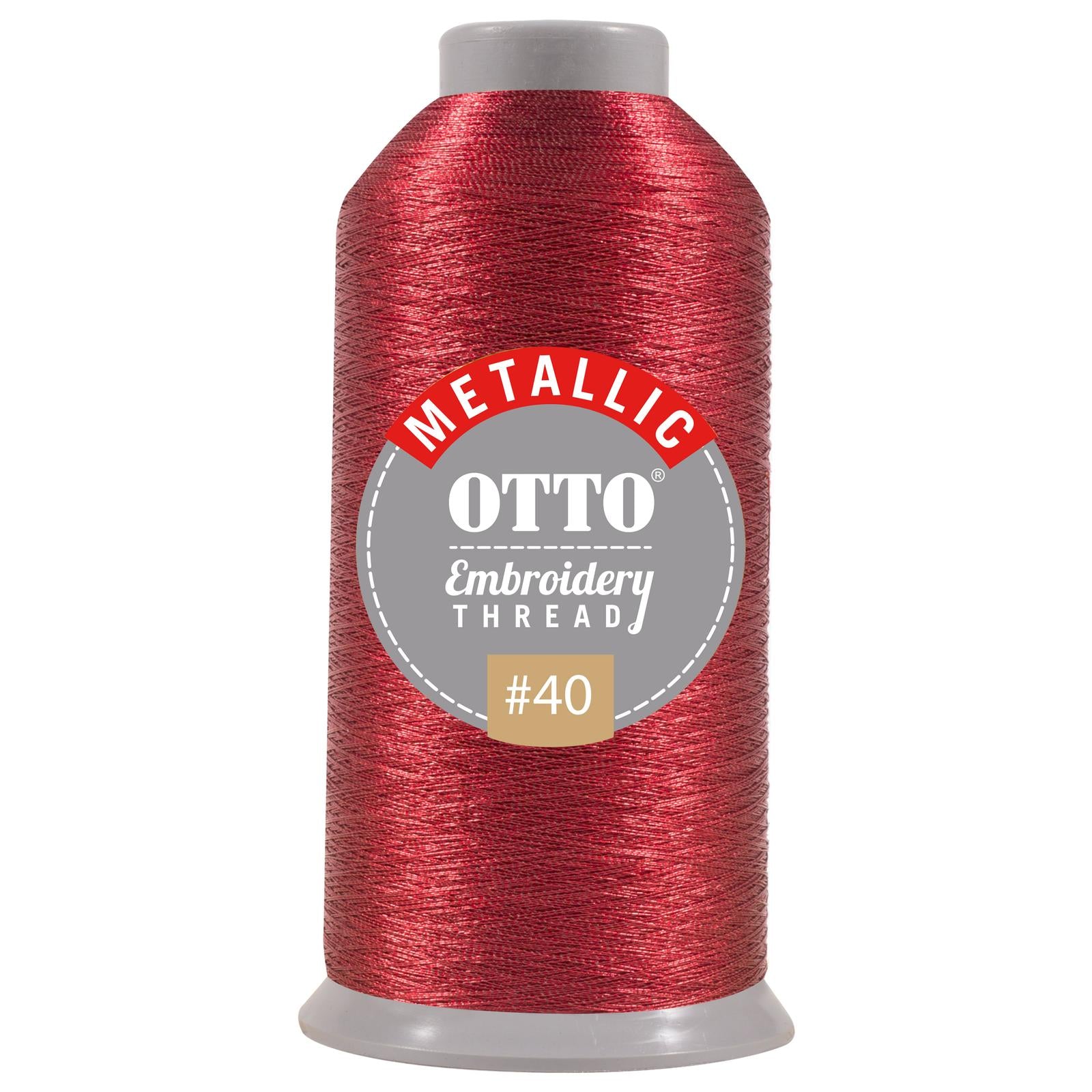 Front View of 707 - Thread 707 OTTO Embroidery Metallic Thread #40 3,300 yd. Cone