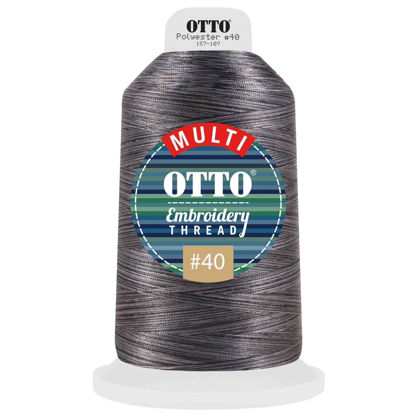 Front View of 812 - Thread 812 OTTO Embroidery Multicolor Thread #40 5,500 yd. King Cone