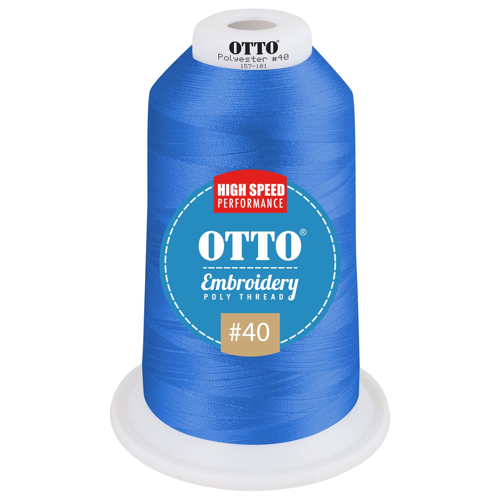 Front View of 91326 - Thread 91326 OTTO Embroidery Poly Thread #40 5,500 yd. King Cone