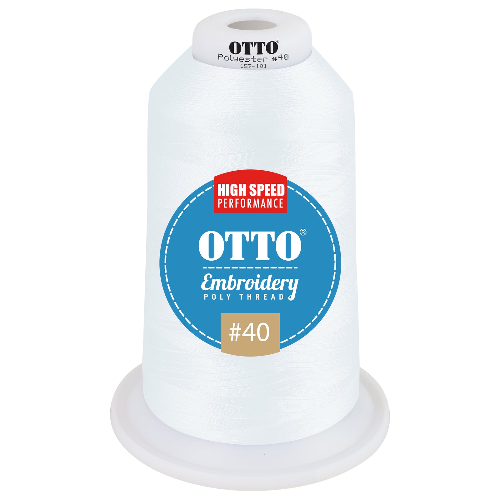 Front View of 95597 - Thread 95597 OTTO Embroidery Poly Thread #40 5,500 yd. King Cone