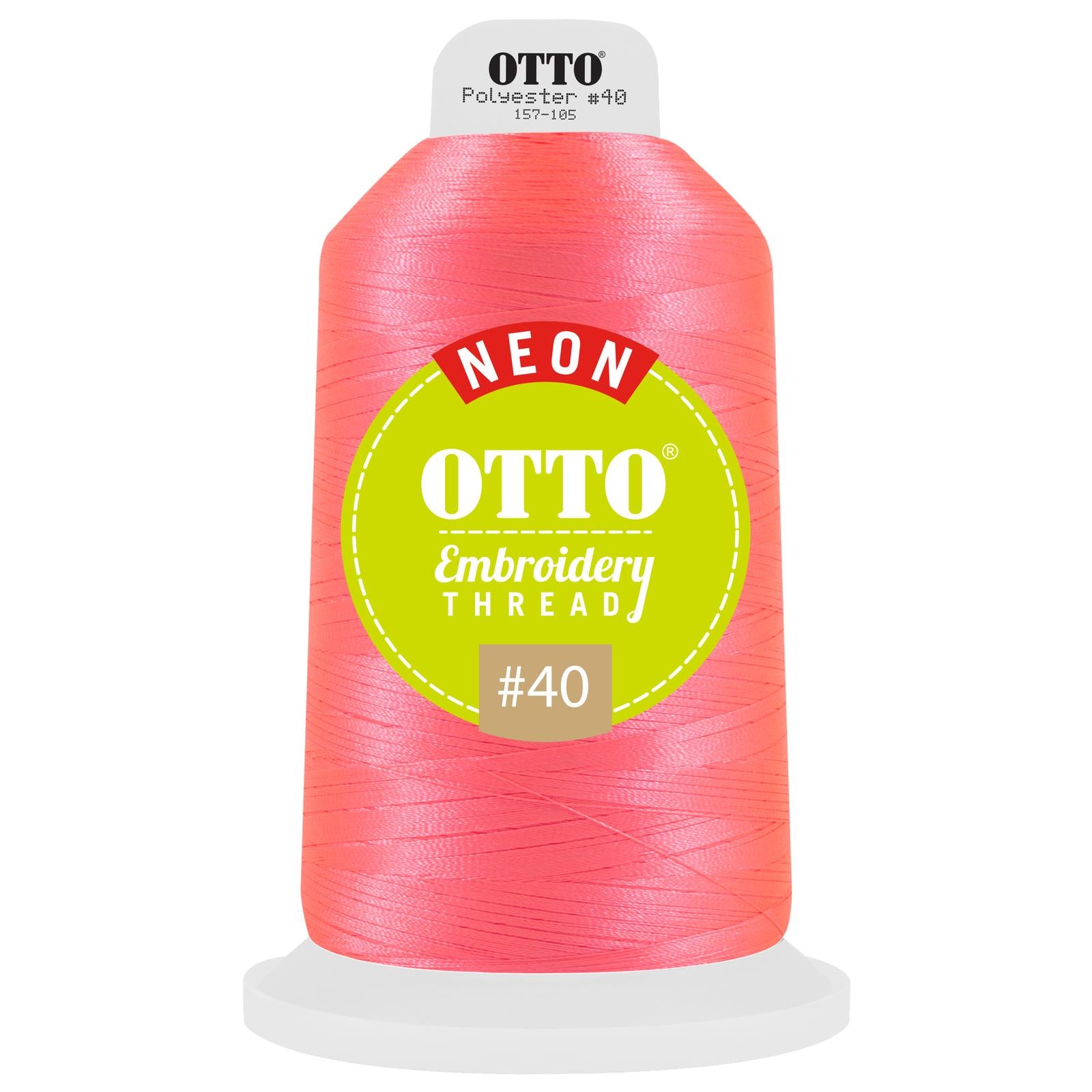 Front View of 9805 - Thread 9805 OTTO Embroidery Neon Thread #40 5,500 yd. King Cone