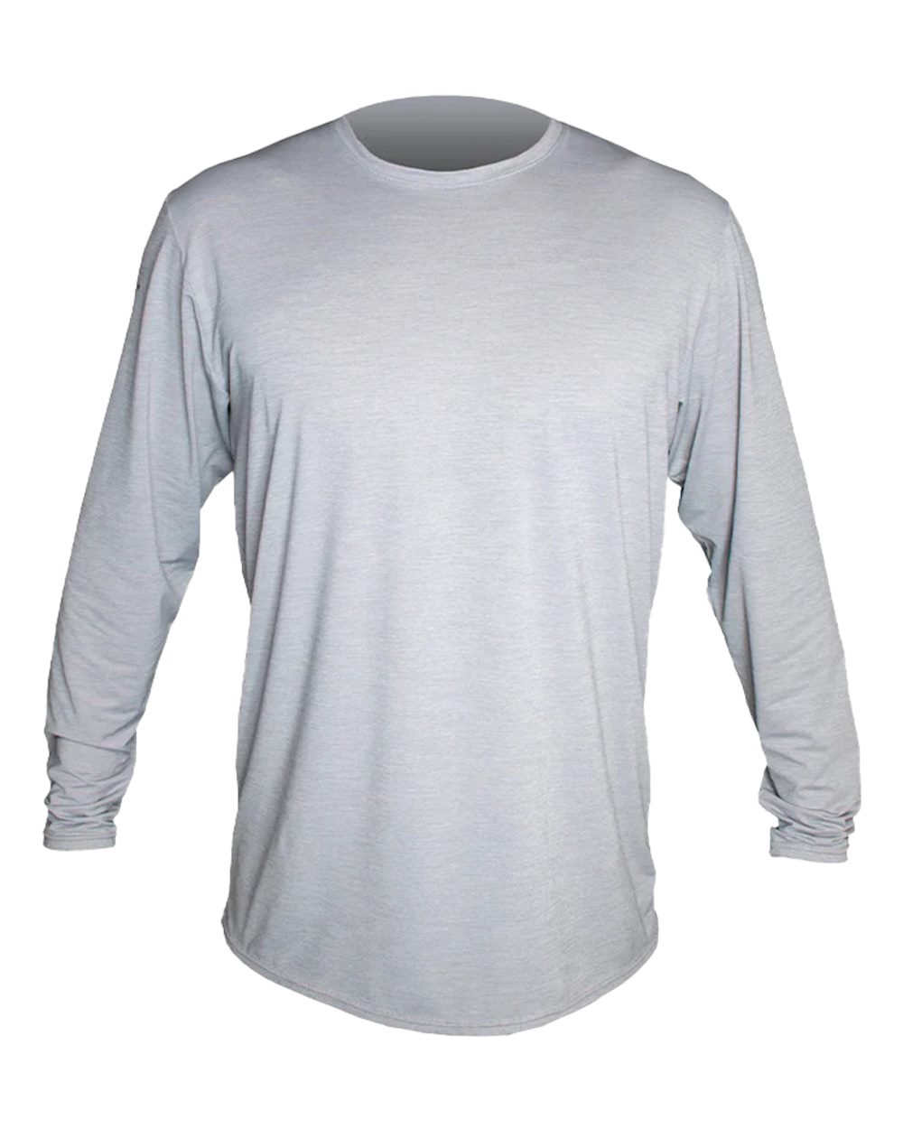 Front View of Alloy Heathered Low Pro Tech Long Sleeve T-Shirt - MVLPRL8