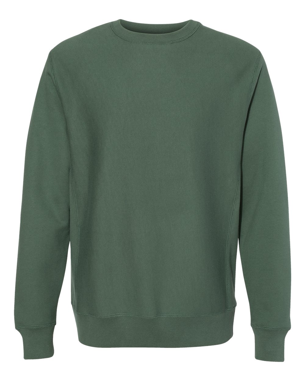 Front View of Alpine Green Legend - Premium Heavyweight Cross-Grain Crewneck Sweatshirt - IND5000C