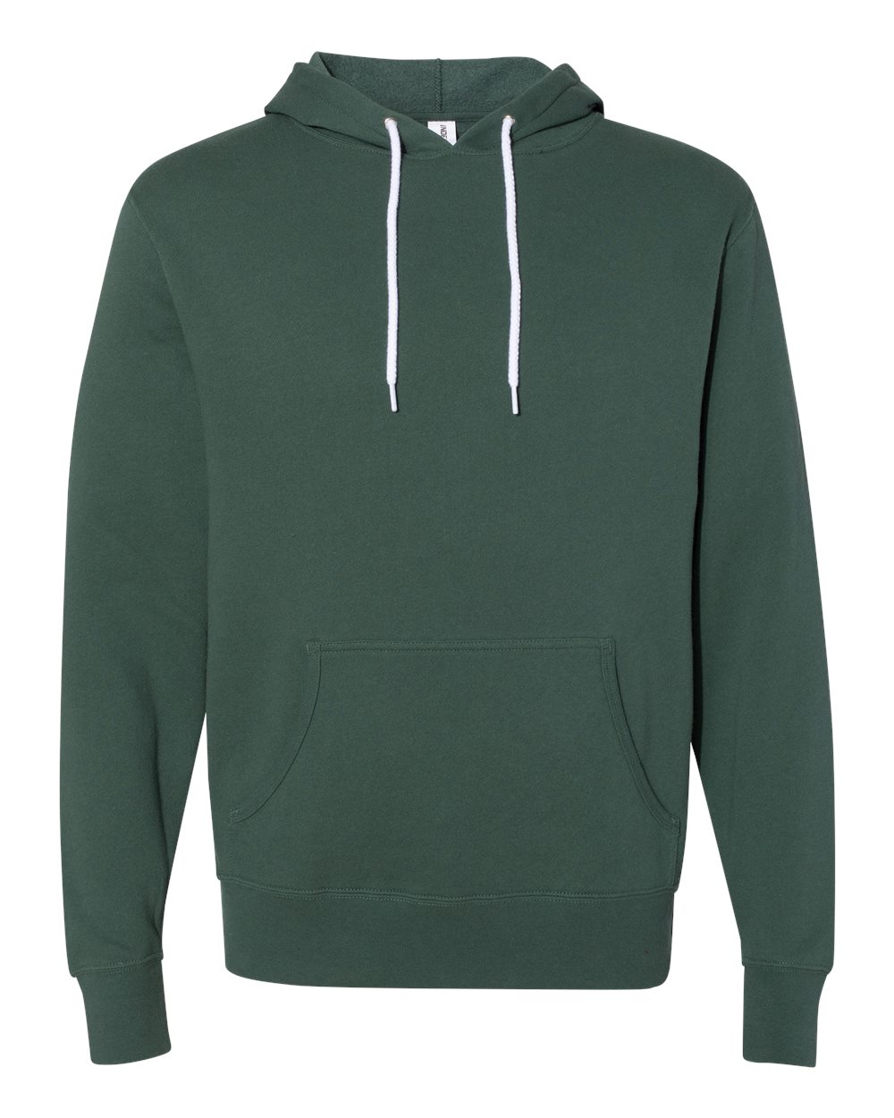 Front View of Alpine Green Lightweight Hooded Sweatshirt - AFX90UN