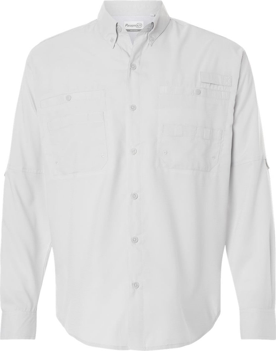 Front View of Aluminum Kitty Hawk Performance Long Sleeve Fishing Shirt - 702