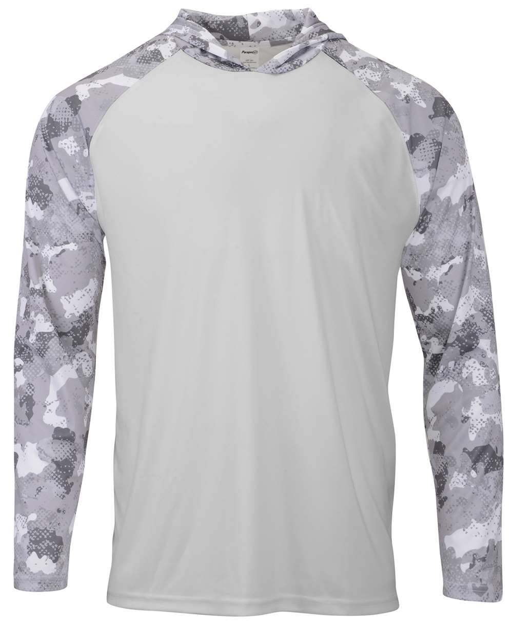 Front View of Aluminum Tortuga Extreme Performance Hooded T-Shirt - 240