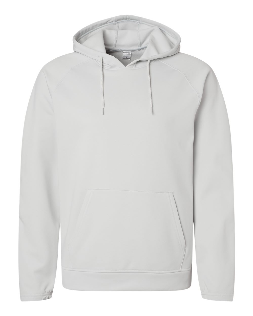 Front View of Aluminum Vail Performance Fleece Hooded Sweatshirt - 305