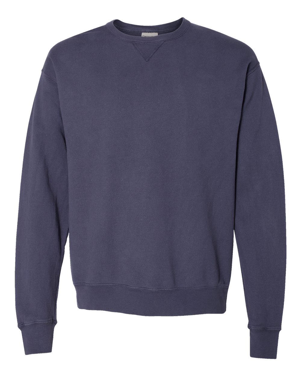 Front View of Anchor Slate Garment-Dyed Crewneck Sweatshirt - GDH400