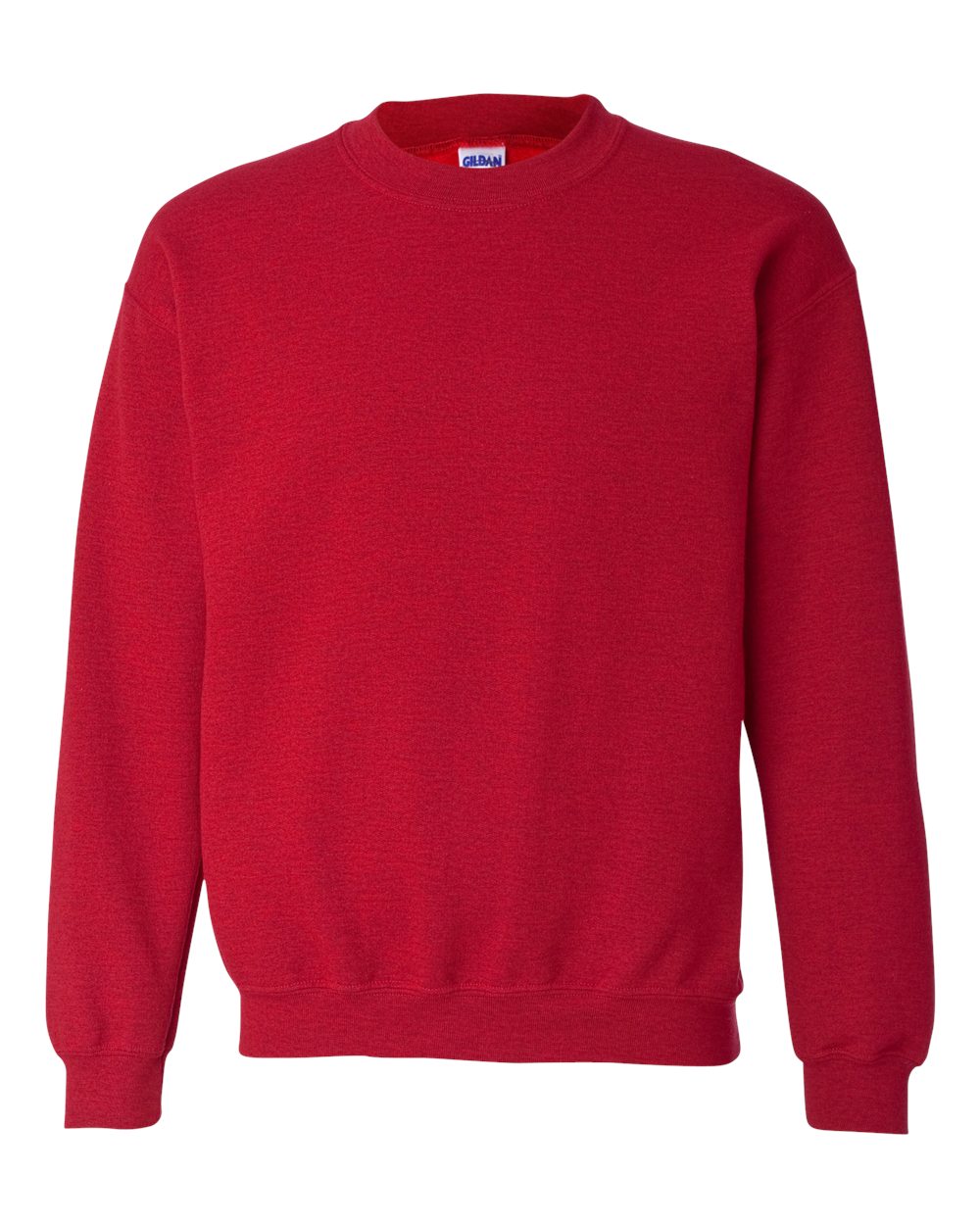 Front View of Antique Cherry Red Heavy Blend™ Crewneck Sweatshirt - 18000
